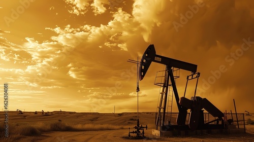 Capturing the rugged essence of desert oilfield bases, these background images showcase oil pumps standing tall amid vast, arid landscapes—where sand dunes meet industrial might. 