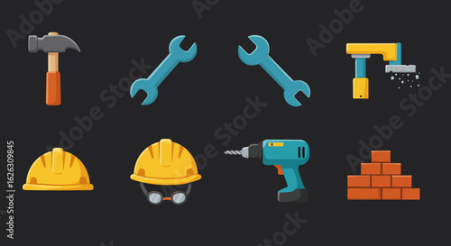 set of tools for construction