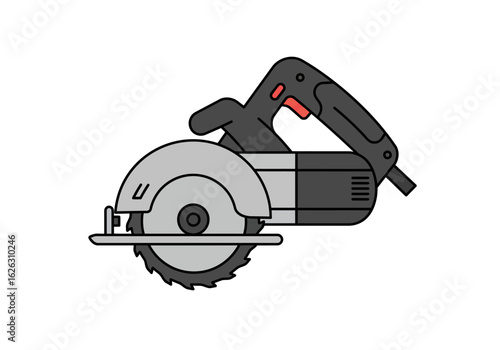 Circular Saw A sleek modern design ready to cut through wood