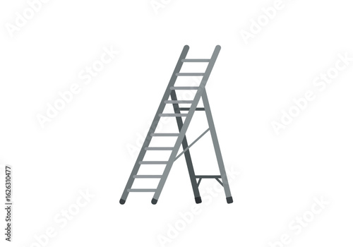 Stepping Up A ladder ascends toward unseen heights promising progress and potential