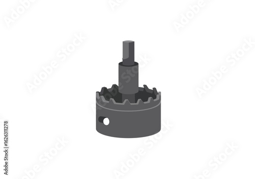 Isometric hole saw bit a builders tool for perfect circles