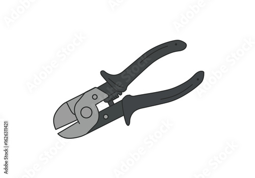 Heavyduty cutter with formidable jaws a tool poised for action