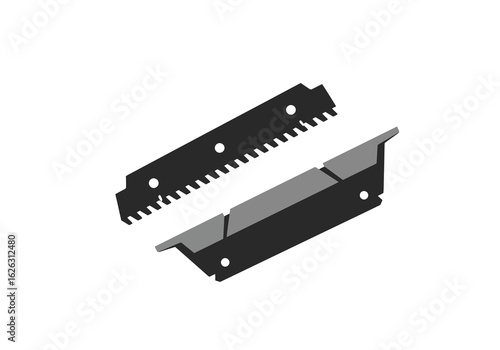 Saws Edge Sharp teeth and sleek metal converge in this tools design ready for precision work
