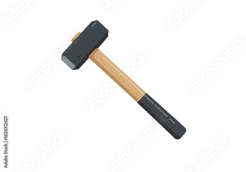 A sledgehammers powerful stance