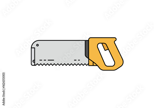 Jagged edges meet a sunny grip in this saws clean design