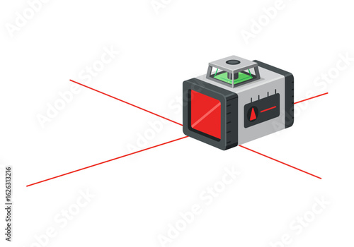 Laser level beams align precisely aiding construction and home improvement