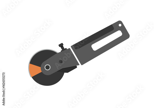 Pizza cutter cutting into deliciousness