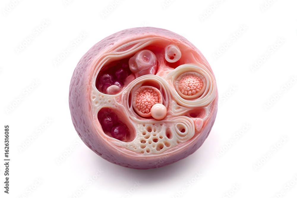 Fototapeta premium Hope and beginnings shine through in this detailed embryo development display.