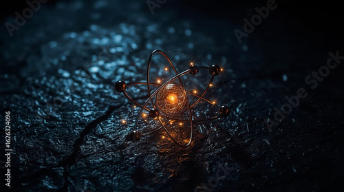 Mysterious glowing embers ignite a dark textured surface hinting at hidden warmth and unseen forces at play