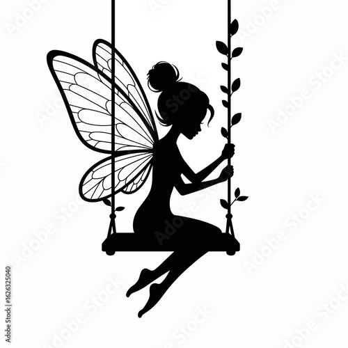 fairy on a swing