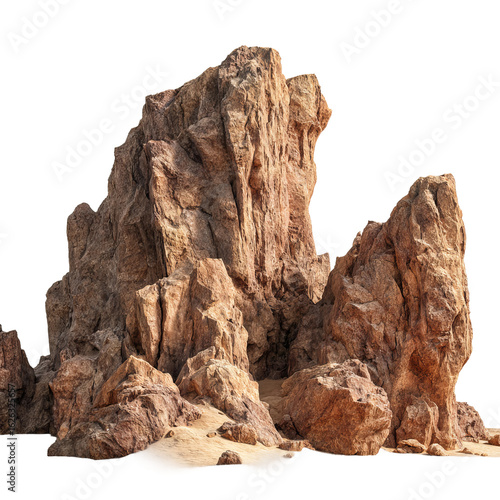 Wallpaper Mural 3d illustration of desert landscape with rock cliffs
 Torontodigital.ca