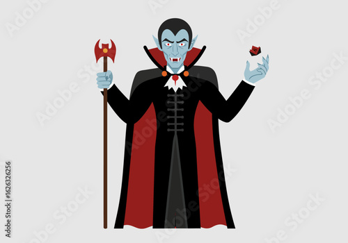 Vampires Nightly Elegance Crimson cape cryptic gesture and eerie charm under moonlight