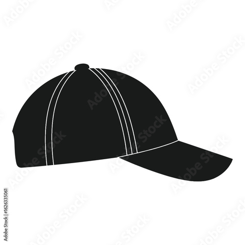 Black cap silhouette icon