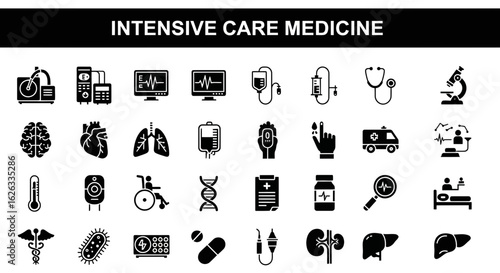 Intensive Care Medicine and ICU Icons