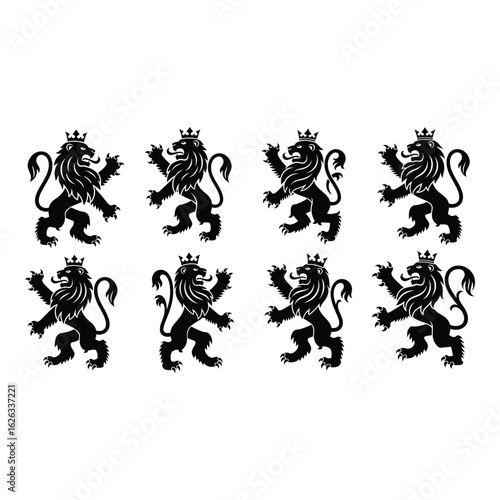 Royal Lion Emblem Set