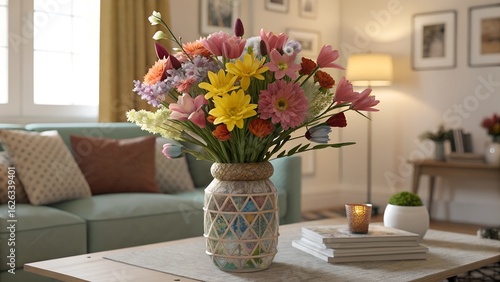 Wallpaper Mural vase with flowers Torontodigital.ca