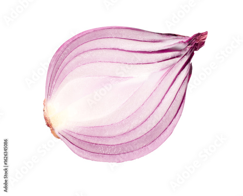 red onion isolated on white background