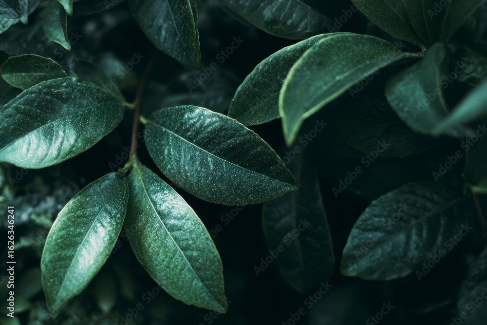 Fototapeta premium Green Leaf on Branch