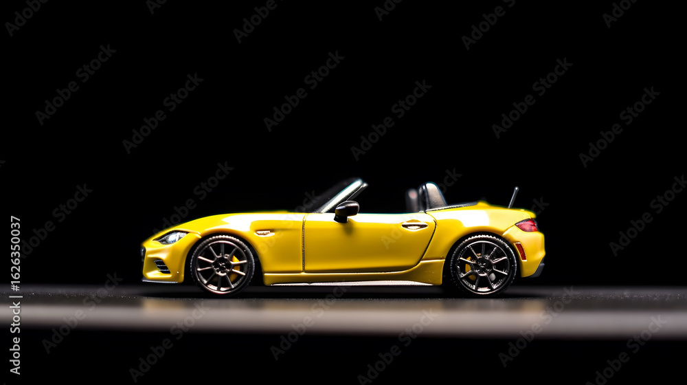 Fototapeta premium Studio-Lit Sports Car Model