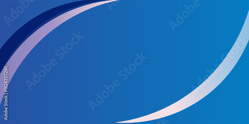 Abstract blue background with smooth curves. The background features a gradient from dark blue to light blue, creating a sleek, modern look. Minimal abstract wavy gradient.