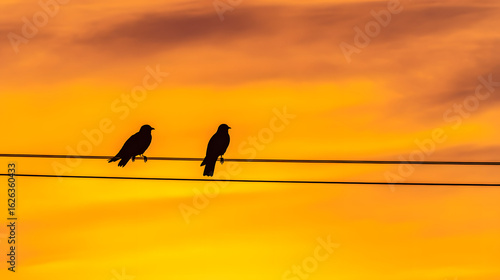 Birds on Power Line
