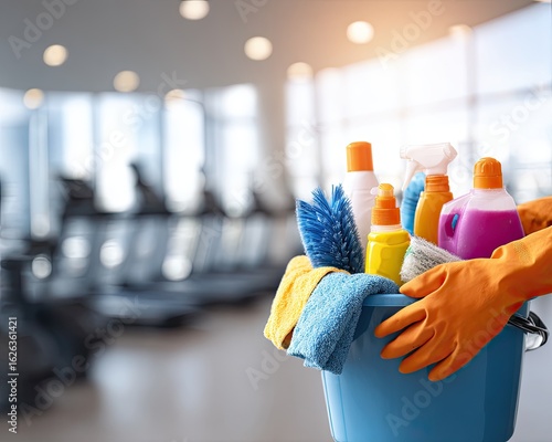 Cleaning Supplies In Gym Cleaning Equipment