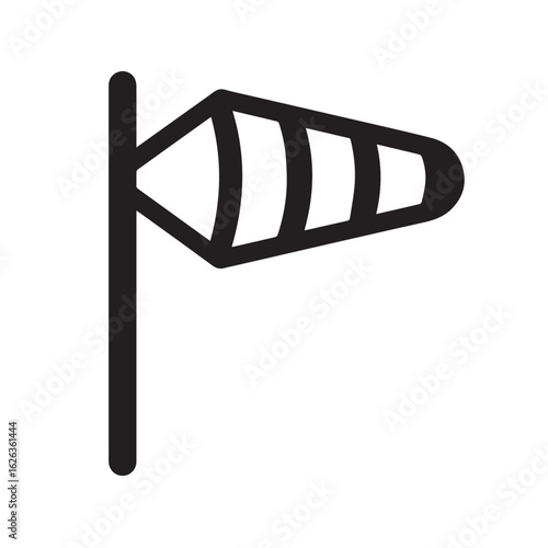 Windsock icon — isolated on a white background