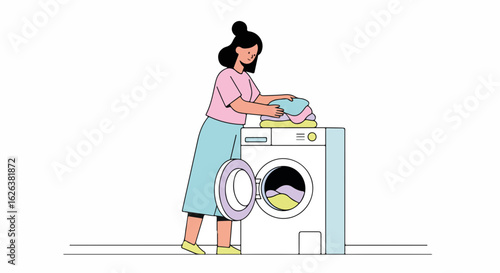 Watering plants with watering can in apartment for home gardening, woman engaged in plant care and indoor horticulture. Sustainable activity with home plants and flowerpot in modern flat.