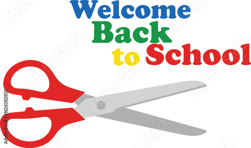Get ready for back to school with these craft scissors and colorful lettering for a fresh new semester