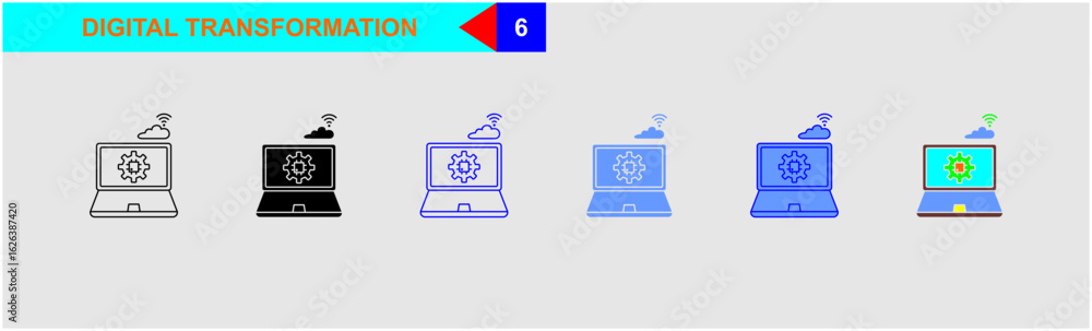 Obraz premium digital transformation