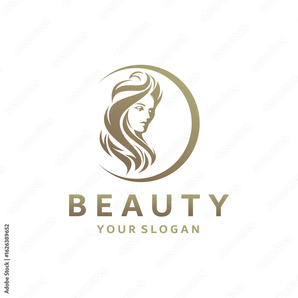 Obraz premium elegant beauty logo design reference