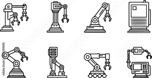 Industrial Robotics Icons
