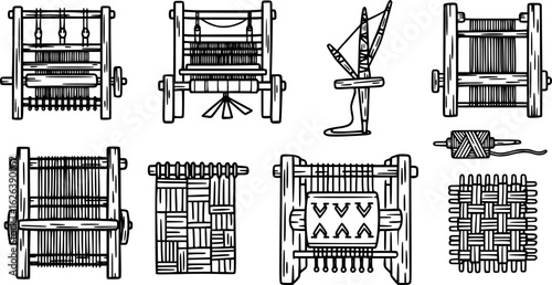 Hand-Drawn Weaving Icons
