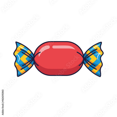 Delicious candy in colorful wrapper. Sweet candy is perfect treat for kids.  Yummy candy is great for birthday party decorations or sweet treats.