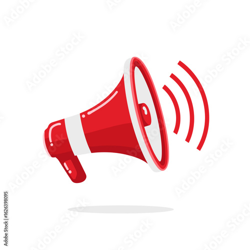 Loudspeaker emitting sound waves for communication in a digital setting