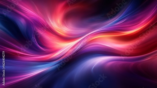 Wallpaper Mural Swirling waves of vivid colors blend seamlessly, evoking emotion and energy in this mesmerizing abstract creation Torontodigital.ca