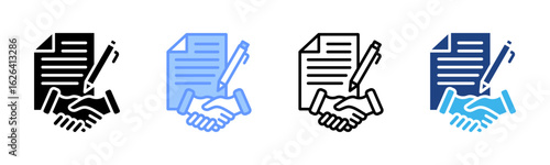 Client Proposal icon sheet multiple style collection