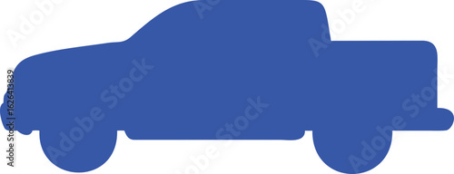 modern pickup truck silhouette 