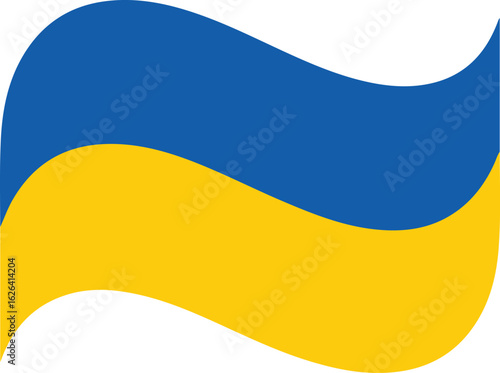 ukraine flag wavy vector