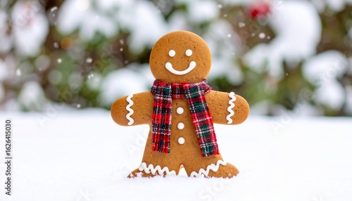 Gingerbread Man in Winter Wonderland