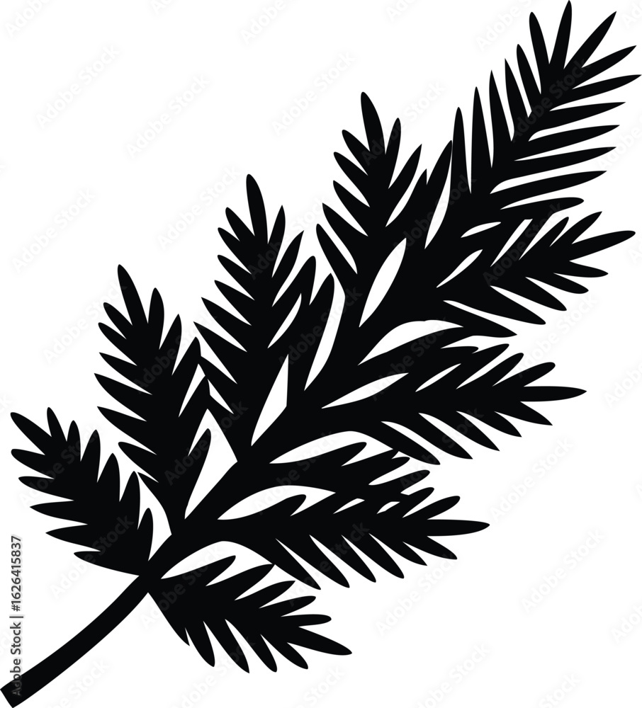 pine tree leaf silhouette pine tree leaf silhouette