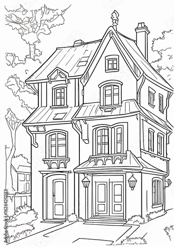 Wallpaper Mural sketch of house Torontodigital.ca