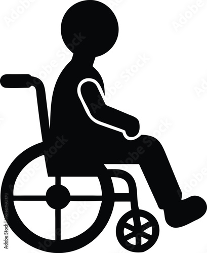 silhouette of a child sitting in a wheelchair