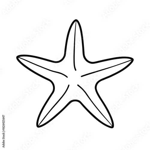 starfish outline drawing