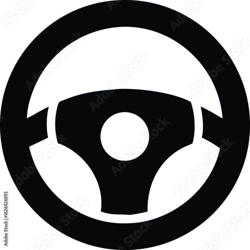truck steering wheel silhouette