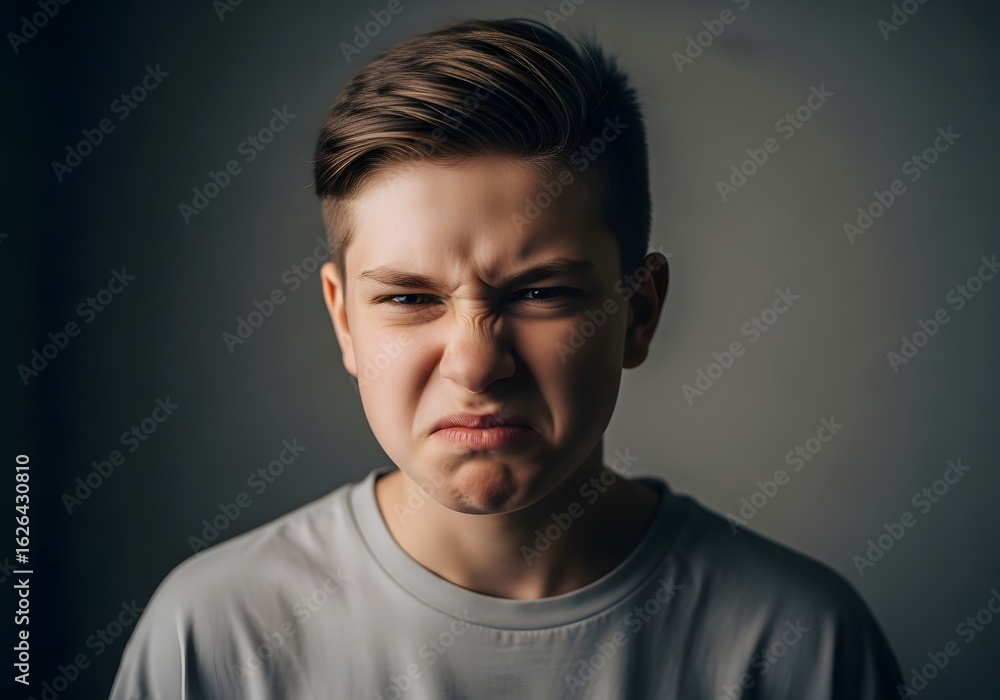 Naklejka premium Teenage angst, a generation's struggle, expressing dissent, individual emotions, navigating the