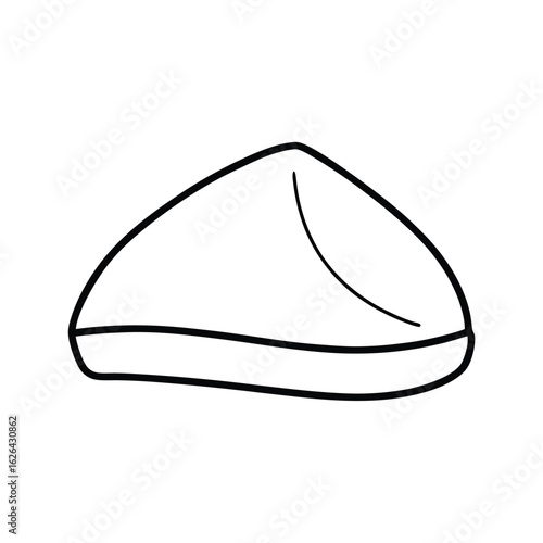 samosa flat clipart vector