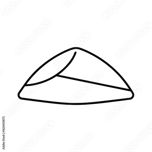 samosa flat clipart vector