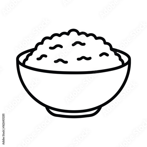 risotto bowl clipart vector