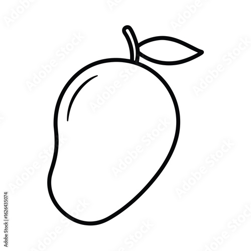 mango icon clipart vector